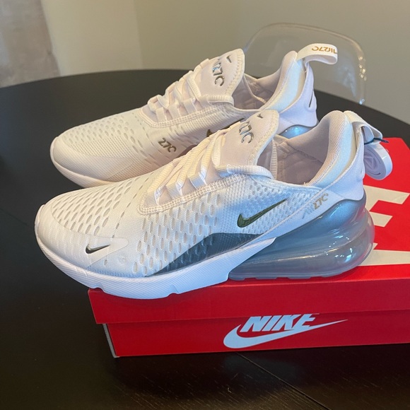 Nike air max 270 metallic gold white sneakers - Picture 2 of 8
